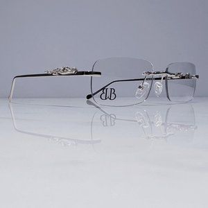 Braglia White Gold Glasses Sunglasses Eyeglasses Frames